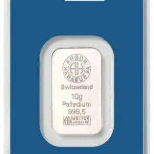 10g Palladium Bar Argor-Heraeus