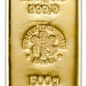 500g Gold Bar Heraeus