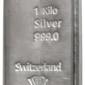 Second Hand 1kg Silver Bar Metalor