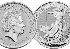 Silver 1 oz Britannia Tube of 25