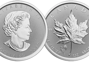 Silver Canadian Maple Leaf Tube of 25 coins