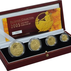 2005 Proof Gold Britannia 4 Coin Set Boxed