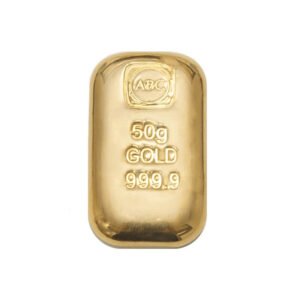 50g ABC Bullion Gold Cast Bar 999.9