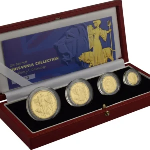 2001 Proof Gold Britannia 4 Coin Set Boxed