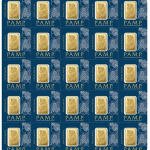25g Gold Bar PAMP Lady Fortuna Multigram Minted